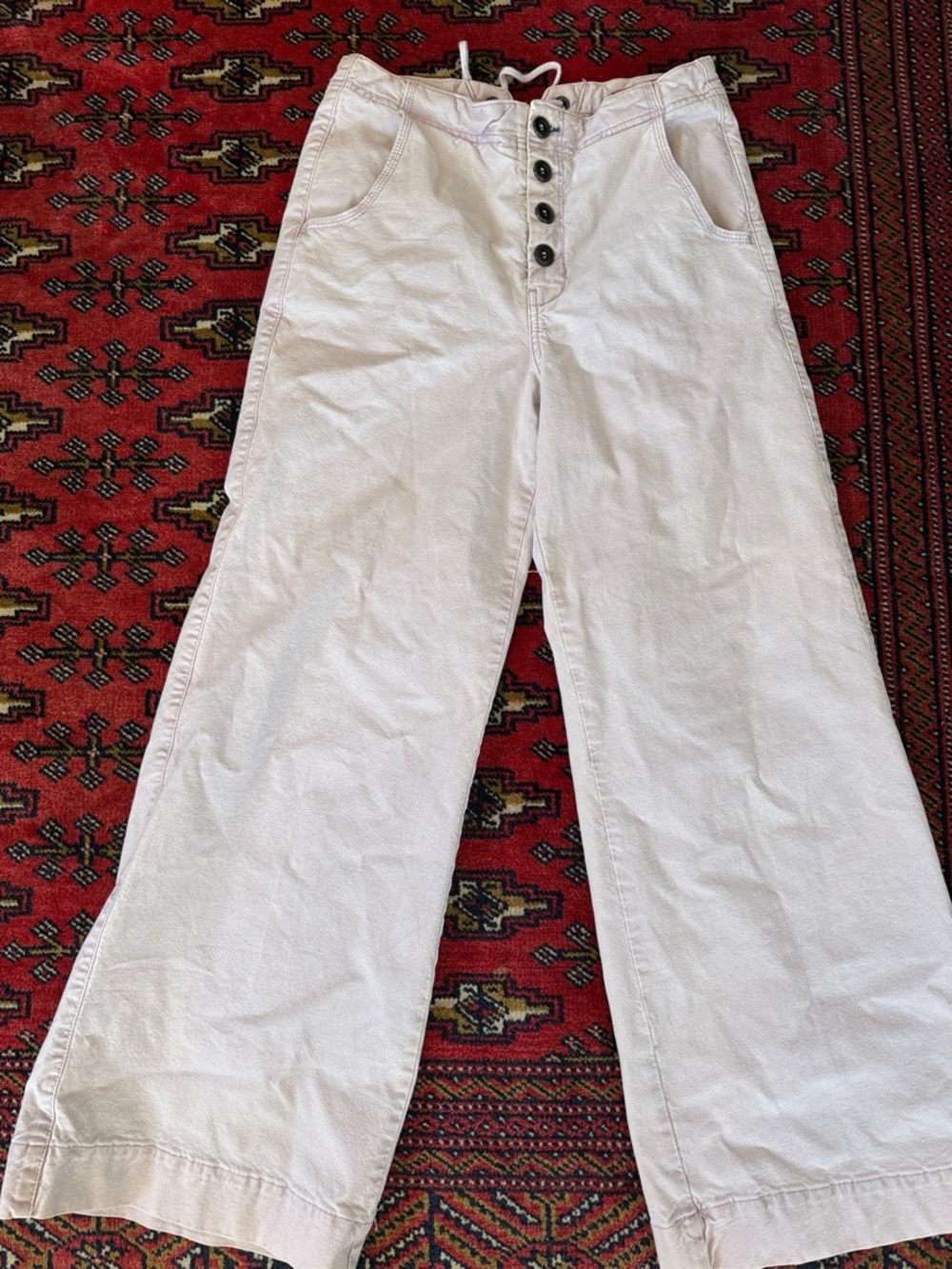 Anthropologie wide leg button down pants.